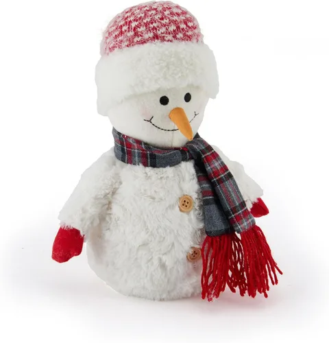 Miniatura 5 de Elements Tope de puerta de invierno – Muñeco de nieve y oso polar (juego de 3) decoración festiva – Tope de puerta decorativo, poliéster resistente