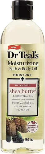 Miniatura 4 de Dr. Teals - Juego de regalo variado de aceites de baño y cuerpo (paquete de 2, 8.8 onzas Ea.) – Lavanda calmante y manteca de karité ultra rica