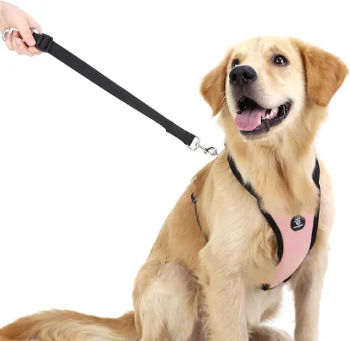 Miniatura 5 de VavoPaw Cinturón de seguridad para perro, arnés de coche con hebilla ajustable para perros, cinturón de seguridad de nailon para vehículos, cinturón