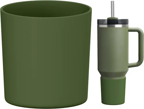 Miniatura 37 de WUQID Bota de silicona superior compatible con Stanley Quencher H2.0 e IceFlow Flip y ProTour de 40oz 30oz 20oz 14oz, se ajusta al mismo diámetro