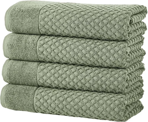 Miniatura 53 de Great Bay Home - Toallas de mano 100% algodón blanco, 6 toallas de baño suaves para manos, altamente absorbentes y de secado rápido, colección