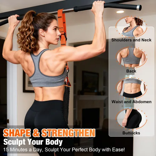 Miniatura 2 de Pull Up Assistance Bands for Women, Heavy Duty Resistance Bands with Handles, Exercise Band with Door Anchor, Workout Band Set for Pull Up Bar, Full