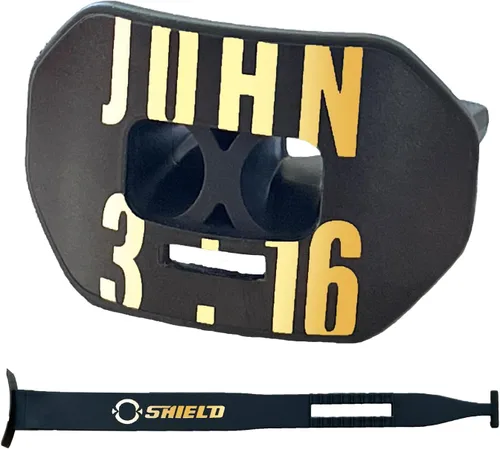Miniatura 25 de O Shield Protector bucal con diseño de vórtice de fútbol americano con diseño de flujo de aire, ajuste hermético para una mejor respiración