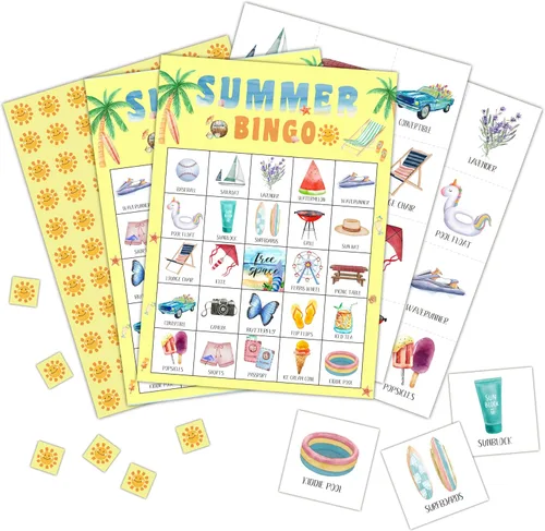 Miniatura 15 de Tarjetas de bingo de jubilación, juego de jubilación para 24 jugadores, actividades de oficina para familiares y amigos, suministros de regalos