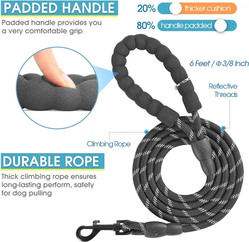 Miniatura 3 de BAAPET Arnés transpirable para perro para cachorros pequeños, medianos y malla de aire con correa reflectante de 6 pies para perro