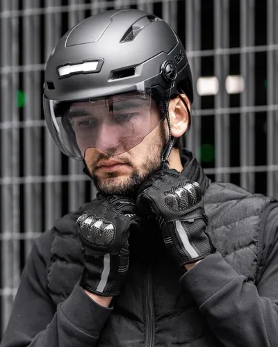 Miniatura 8 de ILM Casco de Bicicleta para Adultos con Luz LED Frontal y Trasera Recargable por USB Cascos de Bicicleta de Montaña y Carretera para Hombres