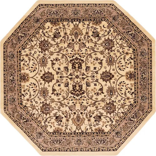 Miniatura 444 de Unique Loom Colección Sialk Hill - Alfombra de área Washington (3 pies 3 pulgadas x 5 pies 3 pulgadas, rectángulo, burdeos/crema)