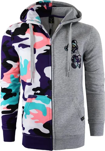 Miniatura 39 de SCREENSHOT Sudadera urbana de forro polar para hombre, diseño de dibujos animados de animación, parche bordado de gel
