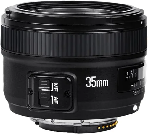 Miniatura 6 de YONGNUO, lente YN F2 de 35 mm 1:2 AF/MF angulo ancho fijo y autoenfoque para cámaras Nikon DSLR