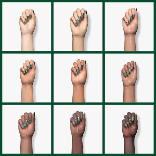 Miniatura 4 de RARJSM - Esmalte de uñas de gel con purpurina, de color verde oliva, brillante y brillante, para manicura DIY y salón de uñas, requiere secado