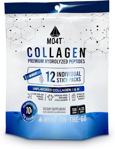 Miniatura 10 de MO4T - Péptidos de colágeno - Colágeno en polvo - Colágeno hidrolizado - Colageno Hidrolizado - Colágeno sin sabor (1 libra)