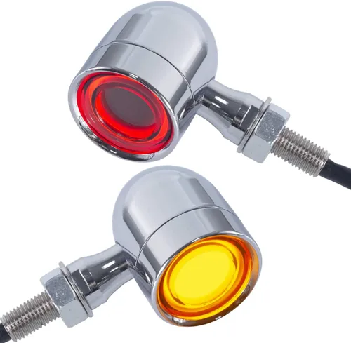 FATECIM 2X Luces Traseras LED para Motocicleta, Señales de Giro, Luces de Marcha, Luz de Freno, Señal de Giro Trasera, Indicador de Señal de Giro