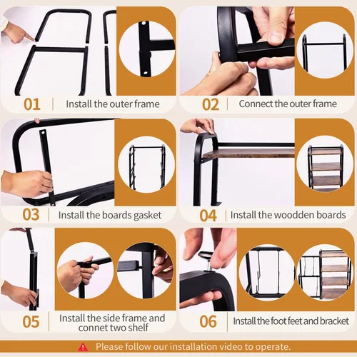 Miniatura 3 de Soporte para tocadiscos, mesa de almacenamiento de discos de vinilo de 4 niveles, soporte ajustable para tocadiscos, estante de vinilo con capacidad