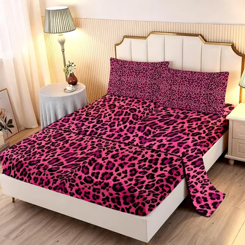 Miniatura 8 de MUSOLEI Juego de sábanas bajeras de teñido anudado para niñas, color rosa y azul, juego de ropa de cama bohemio de 2 piezas, sábana bajera de Tie Dye