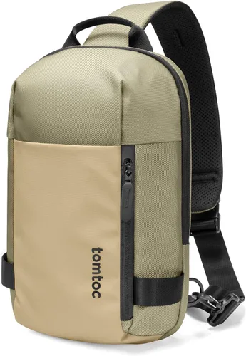 Miniatura 9 de tomtoc Mochila bandolera cruzada de 7L para hombres y mujeres, mochila EDC de pecho y hombro para MacBook Pro M5 de 14 pulgadas, MacBook Air/Pro