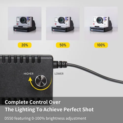 Miniatura 5 de RALENO Caja de luz para estudio fotográfico, caja de fotos de 20 x 20 pulgadas, caja de luz para fotografía