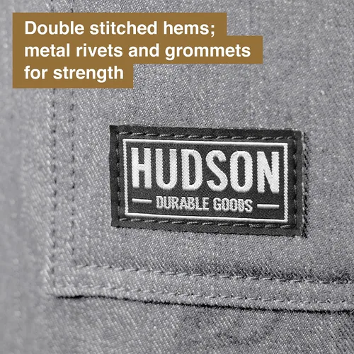 Miniatura 24 de Hudson Durable Goods - Delantal de chef de grado profesional para cocina, barbacoa y parrilla