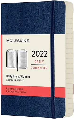 Miniatura 20 de Moleskine Agenda mensual clásica de 12 meses de 2022, tapa suave, grande (5 x 8.25 pulgadas), color negro