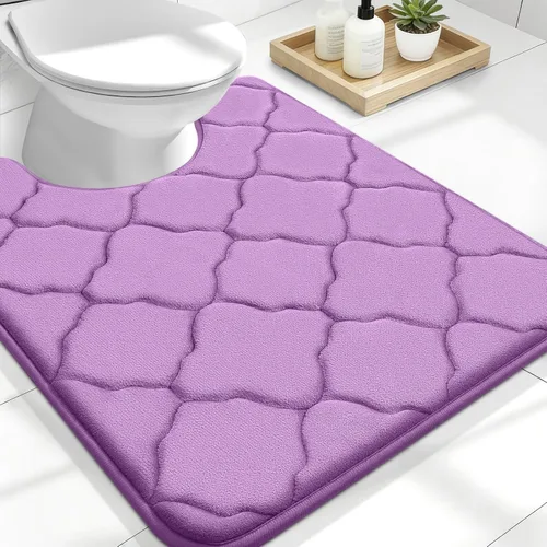 Miniatura 248 de OLANLY Alfombra de Baño de Espuma Viscoelástica de 24 x 16 pulgadas, Ultra Suave y Absorbente, Alfombras de Baño Antideslizantes, Cómodas, Lavables