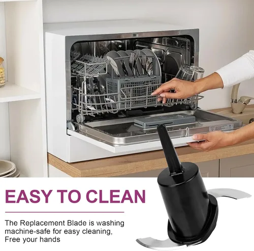 Miniatura 6 de DLC-2ACBN - Cuchilla de repuesto para procesador de alimentos Cuisinart Mini Prep Plus, solo compatible con cuchilla de repuesto DLC-2A, compatible