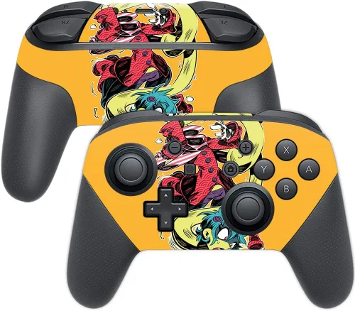 Miniatura 14 de MightySkins Skin compatible con Nintendo Switch Pro Controller - Alien Battle Funda protectora de vinilo duradera y única Fácil de aplicar