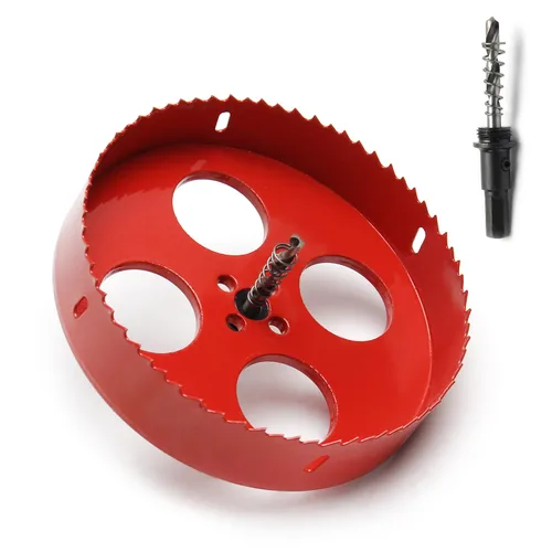 Miniatura 12 de Utoolmart Sierra de taladro bimetal profesional de acero inoxidable, 0.984 in de profundidad de apertura con mango triangular (2.953 in)
