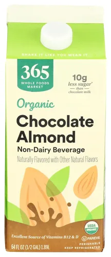 Miniatura 19 de 365 de Whole Foods Market - Leche de almendra orgánica sin endulzar de vainilla, envase de 32 onzas líquidas