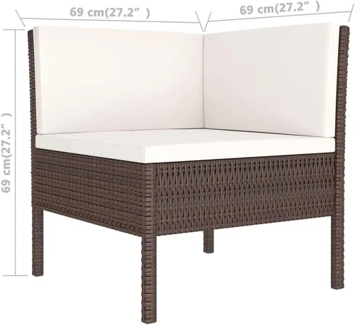 Miniatura 6 de Juego de 12 piezas de salón de patio con cojines, sofá al aire libre, juego de bar de patio, muebles modernos para exteriores, banco de comedor