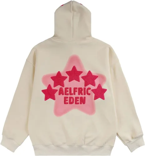 Miniatura 2 de Aelfric Eden Sudadera con capucha con estampado de estrellas, ropa urbana, tendencia causal, holgada, de gran tamaño, sudadera con capucha