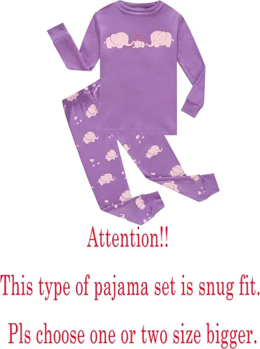 Miniatura 2 de KikizYe Conjunto de pijama de manga larga para niñas 100 algodón