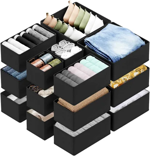 Miniatura 17 de SpaceAid Organizador Divisor de Cajón de Calcetines Paquete de 3, 64 Celdas Organizadores de Ropa Interior para Cómoda Armario Guardería