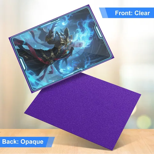 Miniatura 3 de Fundas para Cartas Coleccionables de Ajuste Perfecto, Fundas Mate TCG, Protector de Tarjetas Deportivas Suave para Tarjeta Fotográfica, Fácil