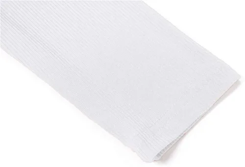 Miniatura 5 de POPZONE - Camisa de manga larga con cuello alto falso, ajustada, de punto acanalado