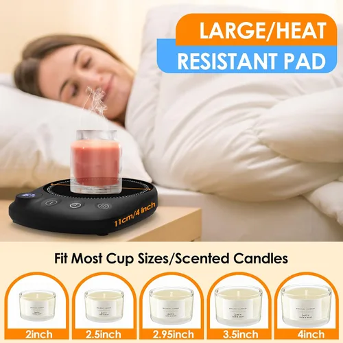 Miniatura 7 de Calentador de Tazas de Café - Calentamiento Más Rápido y Temperatura Más Alta, Calentador de Tazas de Café para Escritorio con Apagado Automático, 4