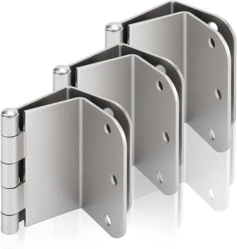 Miniatura 19 de Haidms Paquete de 3 Bisagras Descentradas Doradas de 3.5 Pulgadas Bisagras de Puerta Expandibles Resistentes con Esquina de Radio de 1/4 Pulgada