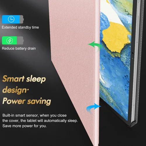 Miniatura 6 de INFILAND Funda para Galaxy Tab S10+ Plus 2024, S9+ Plus, S9 FE Plus, funda de soporte multiángulo compatible con Samsung Tab S10 Plus/S9 Plus/S9 FE