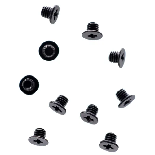 Deal4GO - Paquete de 10 tornillos de cabeza plana Phillips M3 x 0.118 in para maletín inferior de 2.5 pulgadas SATA Hard Drvie SSD Tornillos (negro)