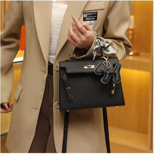 Miniatura 5 de Bolsos cruzados de cuero de lujo con asa superior para mujer, diseño de moda