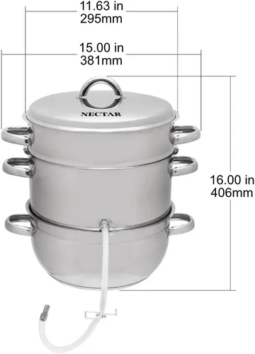 Miniatura 5 de Victorio VKP1140 Juguera a vapor multiuso de acero inoxidable Acero inoxidable - Tapa de acero inoxidable