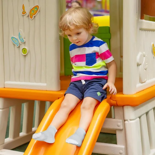 Miniatura 6 de GRPSKCOS Calcetines Antideslizantes para Niños Pequeños 15 Pares Calcetines de Agarre Antideslizantes de Corte Bajo para Niños y Niñas de 1 a 7 Años