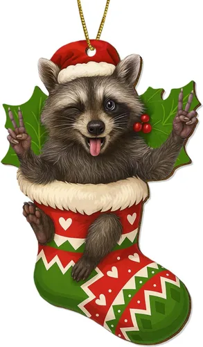 Miniatura 9 de Adornos colgantes de Navidad de Husky impresos por dos lados, recuerdo para mujeres, hombres y amigos, decoraciones colgantes de árbol de Navidad