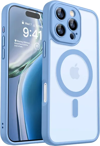 Miniatura 83 de CANSHN Funda magnética compatible con iPhone 17 Pro, mejorada [protección completa de la cámara] [compatible con Magsafe] [mate translúcido] funda