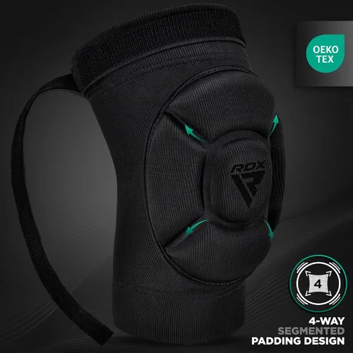 Miniatura 2 de RDX Almohadillas para codo, protector de codo para Muay Thai MMA Kickboxing Sparring, protección de golpes para artes marciales, manga acolchada