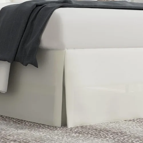 Miniatura 15 de Bed Maker's Never Lift Your Mattress - Falda de cama clásica de 14 pulgadas de longitud, caída plisada y estilo Negro