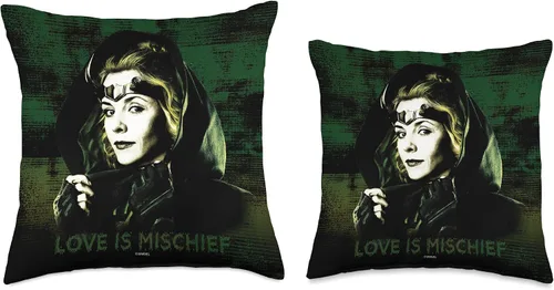 Miniatura 3 de Marvel Loki Sylvie Love is Mischief - Almohada (16.0 x 16.0 in), multicolor