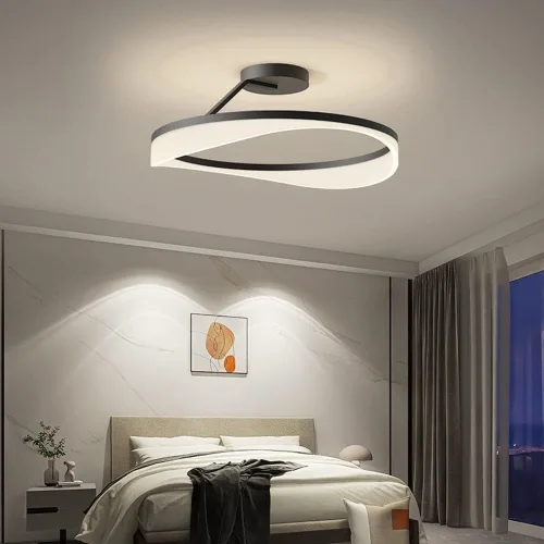 Miniatura 4 de Moderna lámpara de techo irregular, lámpara de techo LED empotrada para sala de estar, comedor, estudio, villa, dormitorio, pasillo, habitación