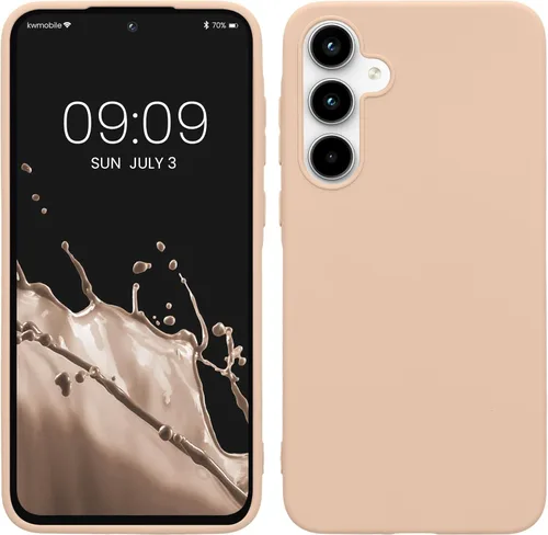 Miniatura 13 de kwmobile Funda compatible con Samsung Galaxy A23 4G / 5G - Funda de silicona TPU metálica suave y delgada - Rojo oscuro metálico