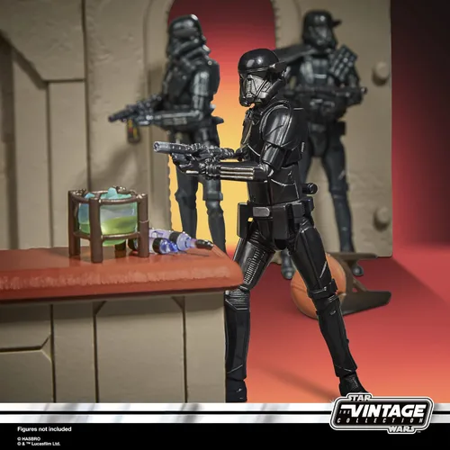 Miniatura 2 de STAR WARS The Vintage Collection The Mandalorian Nevarro Cantina Playset, Imperial Death Trooper (Nevarro) Figura de acción (F3902)