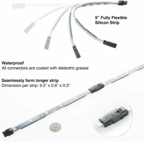 Miniatura 4 de XKGLOW KS-CAR-ADVANCE Tiras de luz LED y kit