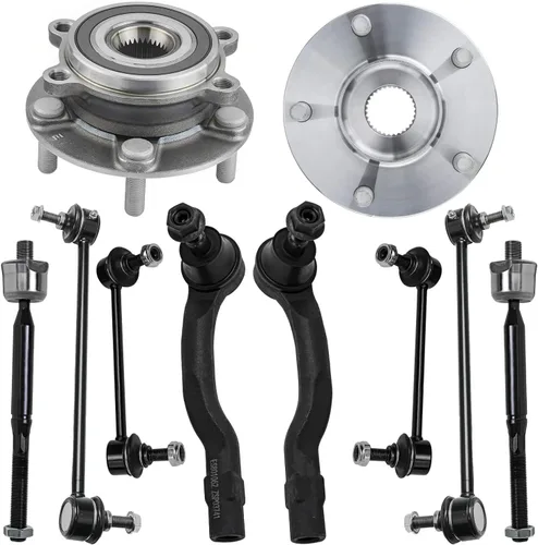 Miniatura 134 de Detroit Axle - Kit de extremo delantero RWD para Chrysler 300 Dodge Challenger Charger Upper Lower Control Arms rótulas de rodamiento de rueda Bujes
